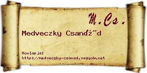Medveczky Csanád névjegykártya